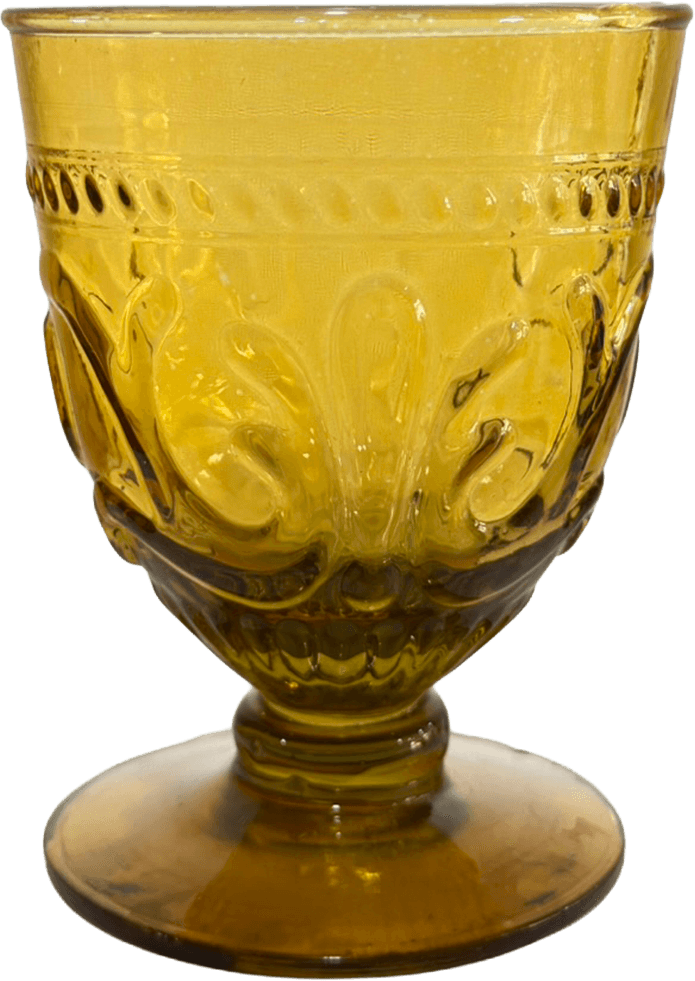 Copa Ámbar Ornamentada